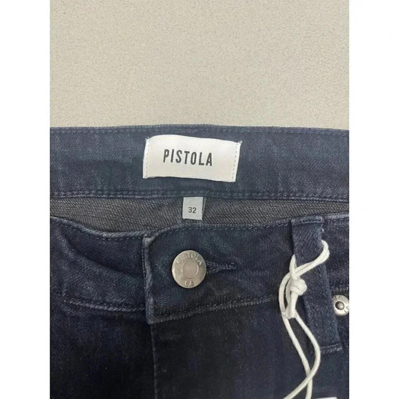 NWT PISTOLA LOS ANGELAS WOMENS SIZE 32 DARK BLUE WIDE LEG LENNON HIGH RISE - Picture 3 of 10